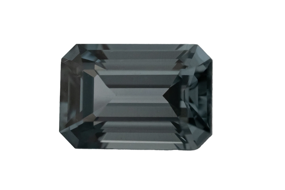 1.59 CT Emerald Cut Gray Spinel