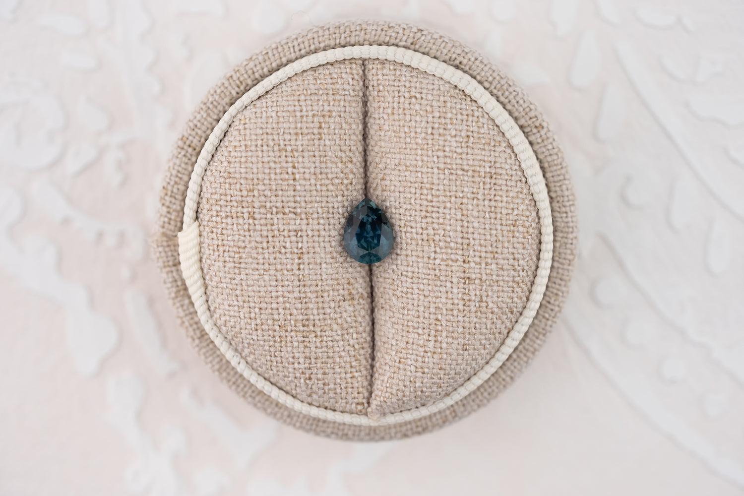 1.12 CT Pear Cut Teal Blue Montana Sapphire