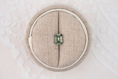 1.50 CT Emerald Cut Teal Green Montana Sapphire