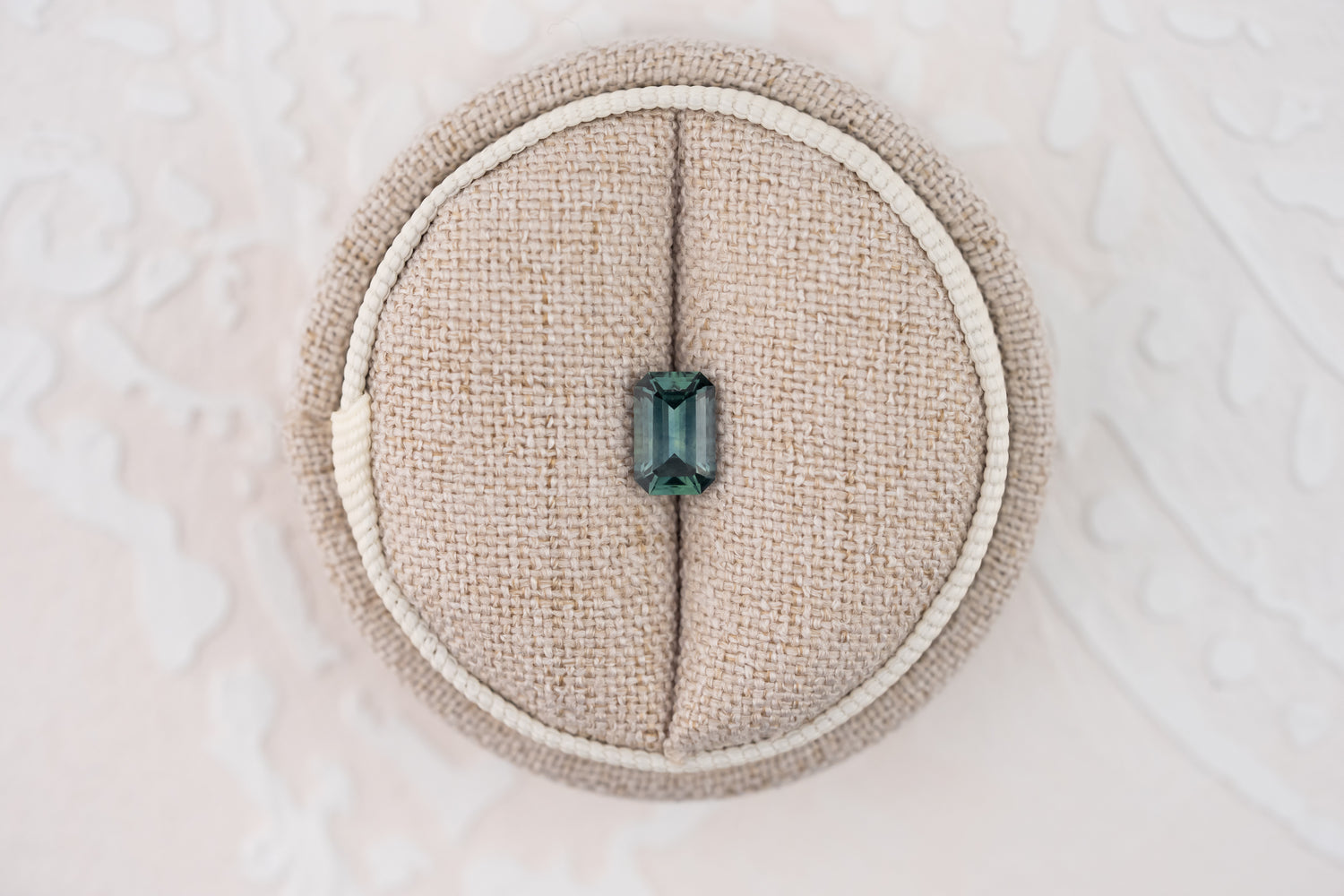 1.31 CT Emerald Cut Teal Montana Sapphire