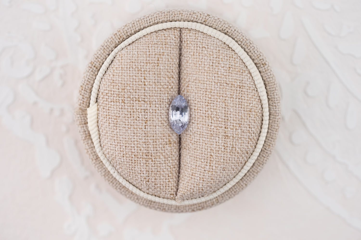 1.08 CT Marquise Cut Light Purple Sapphire