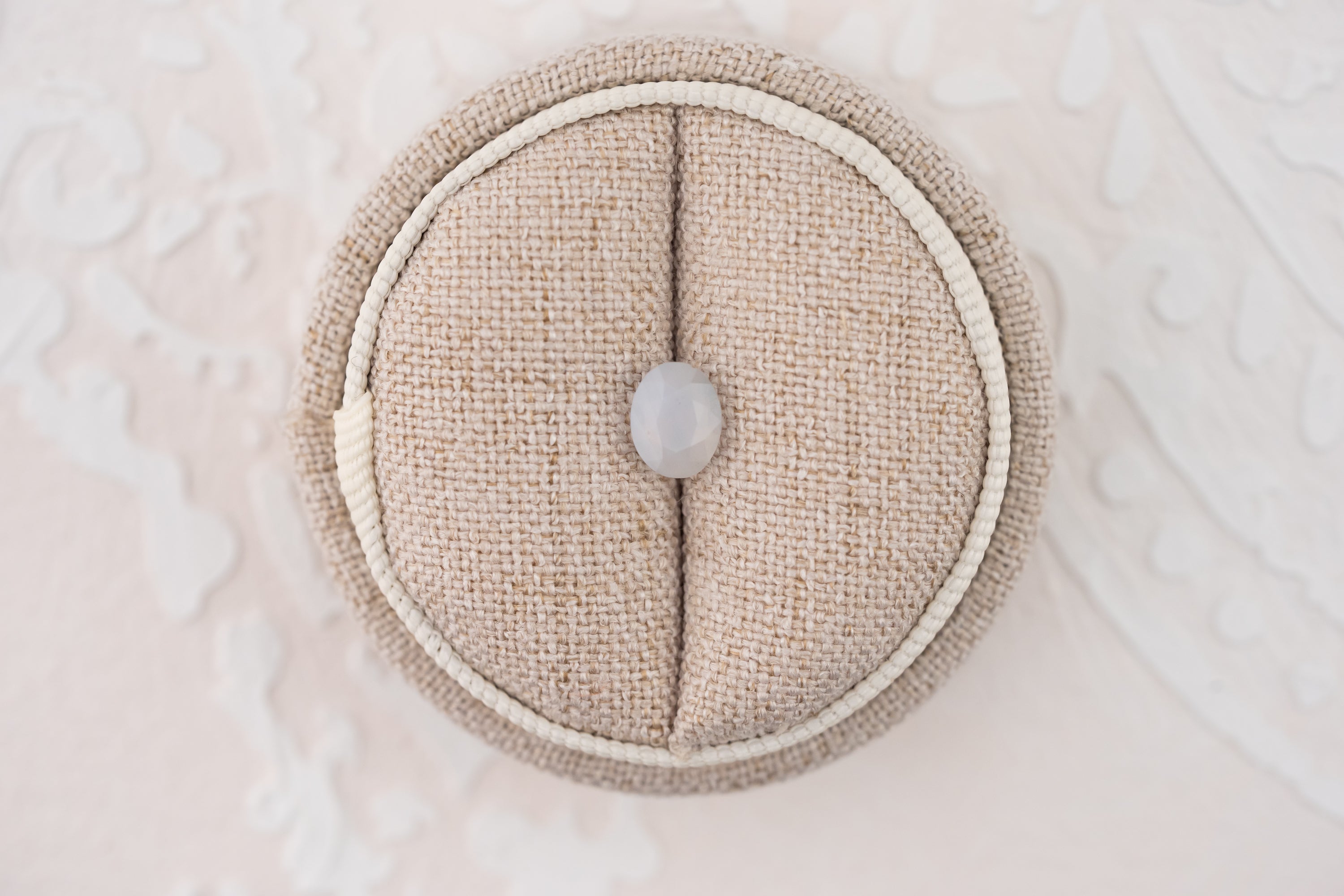 1.53 CT Oval Cut Opalescent White Sapphire