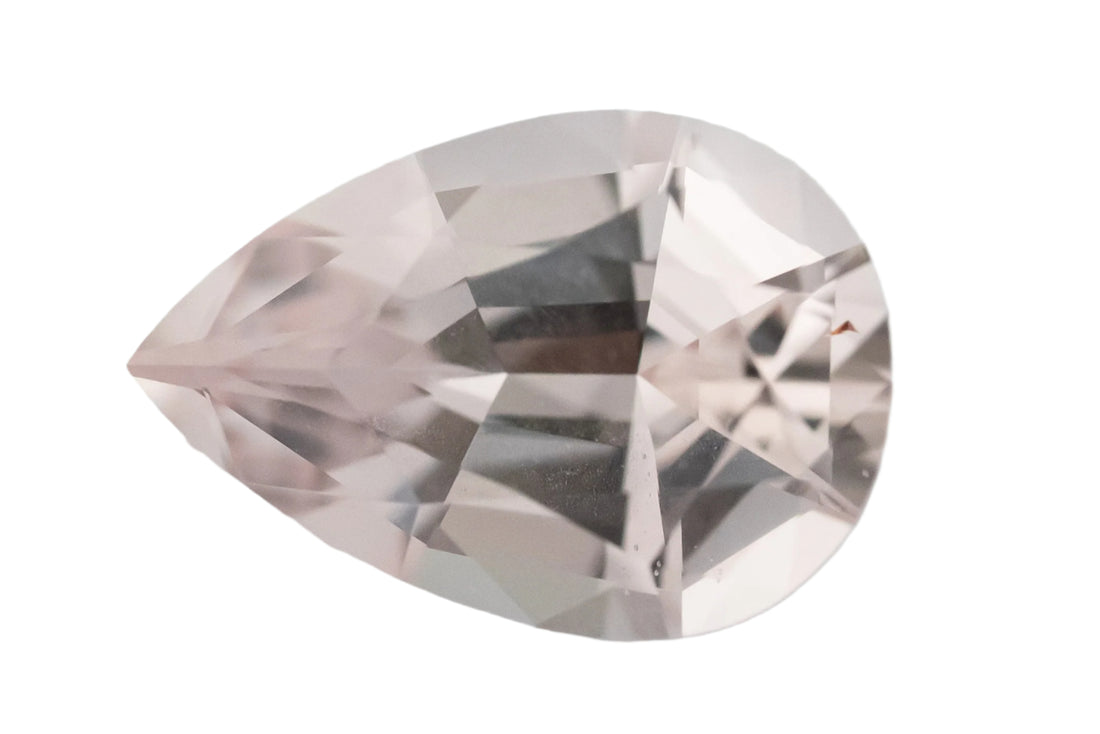 1.74 CT Pear Cut Pastel Pink Sapphire - Lavender Creek Gems 