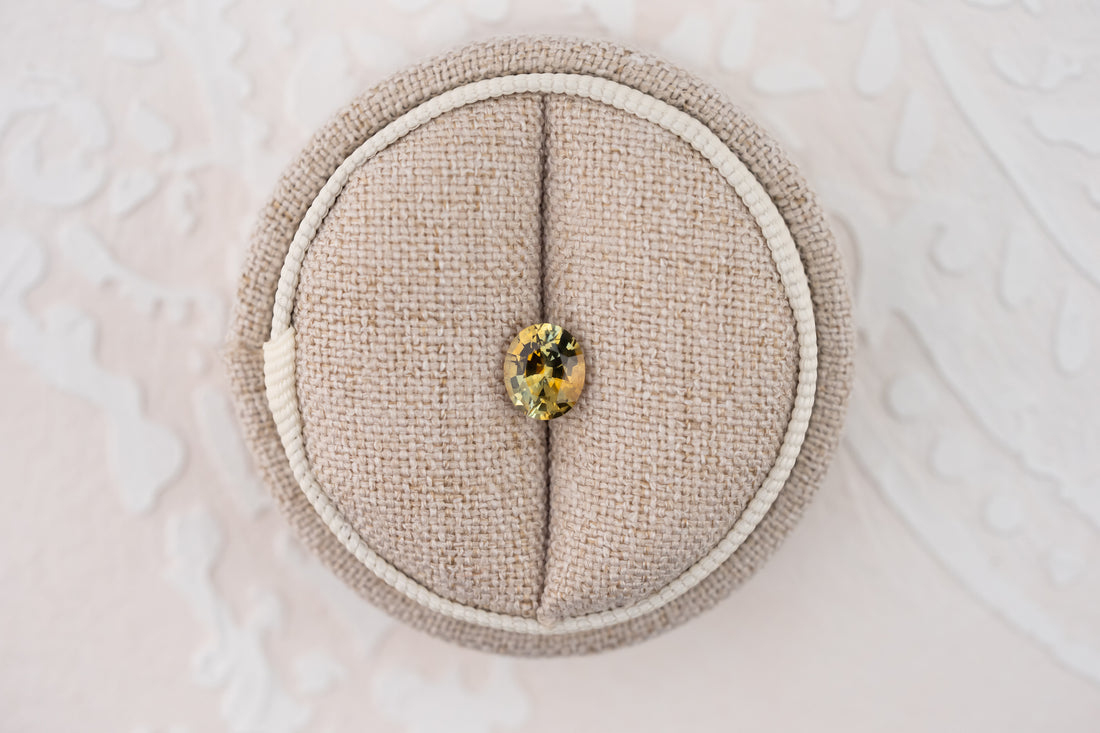 1.37 CT Oval Cut Bicolor Teal Montana Sapphire