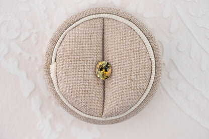 1.37 CT Oval Cut Bicolor Teal Montana Sapphire