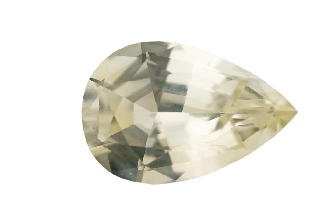1.24 CT Pear Cut Pastel Yellow Sapphire - Lavender Creek Gems 