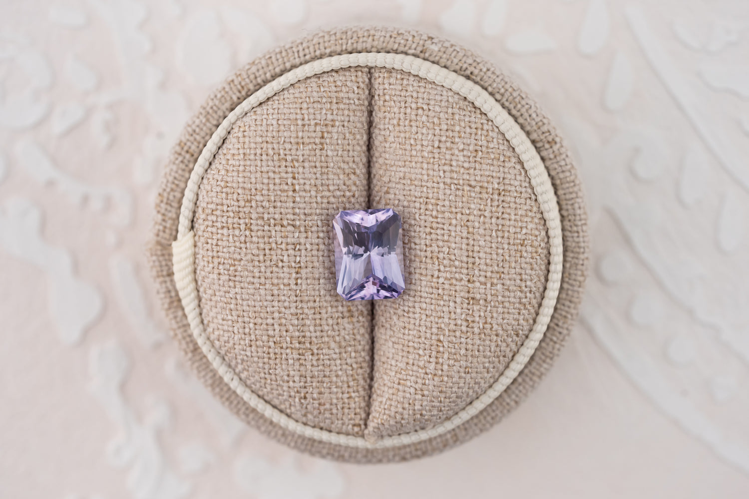 3.14 CT Radiant Cut Light Purple Sapphire - Lavender Creek Gems 