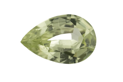 0.97 CT Pear Cut Pale Green Sapphire