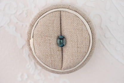 1.39 CT Oval Cut Teal Sapphire - Lavender Creek Gems 