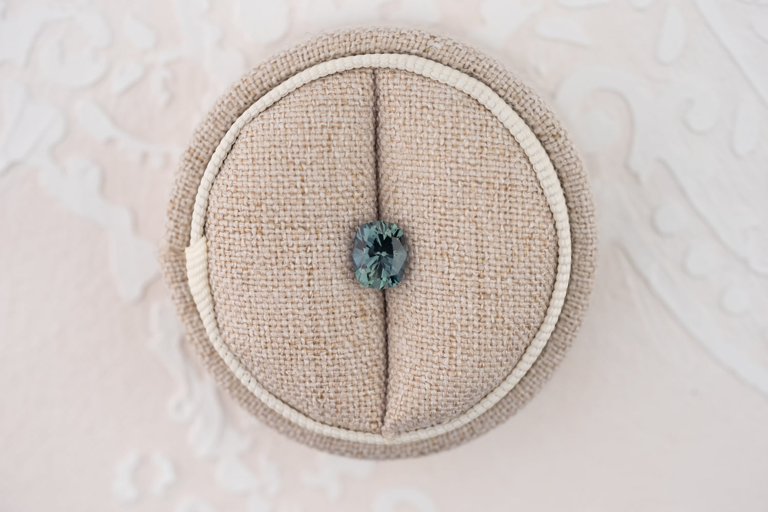 1.61 CT Fancy Elongated Cushion Cut Teal Blue Sapphire - Lavender Creek Gems 