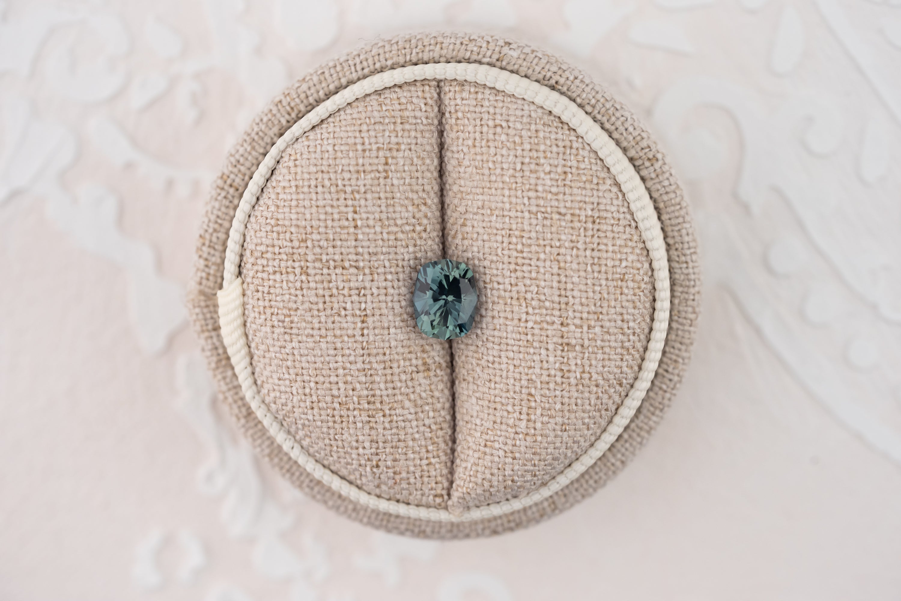 1.61 CT Fancy Elongated Cushion Cut Teal Blue Sapphire - Lavender Creek Gems 