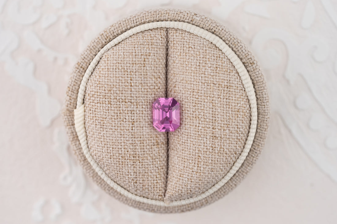 1.73 CT Emerald Cut Pink Sapphire - Lavender Creek Gems 