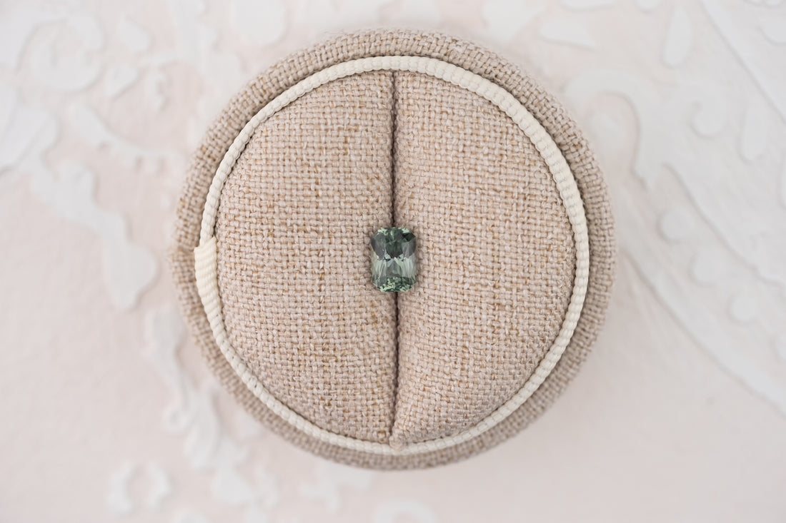 1.2 CT Radiant Cut Teal Sapphire - Lavender Creek Gems 