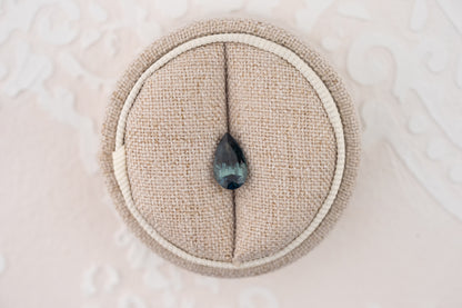 1.99 CT Pear Cut Teal/Navy Blue Sapphire - Lavender Creek Gems 