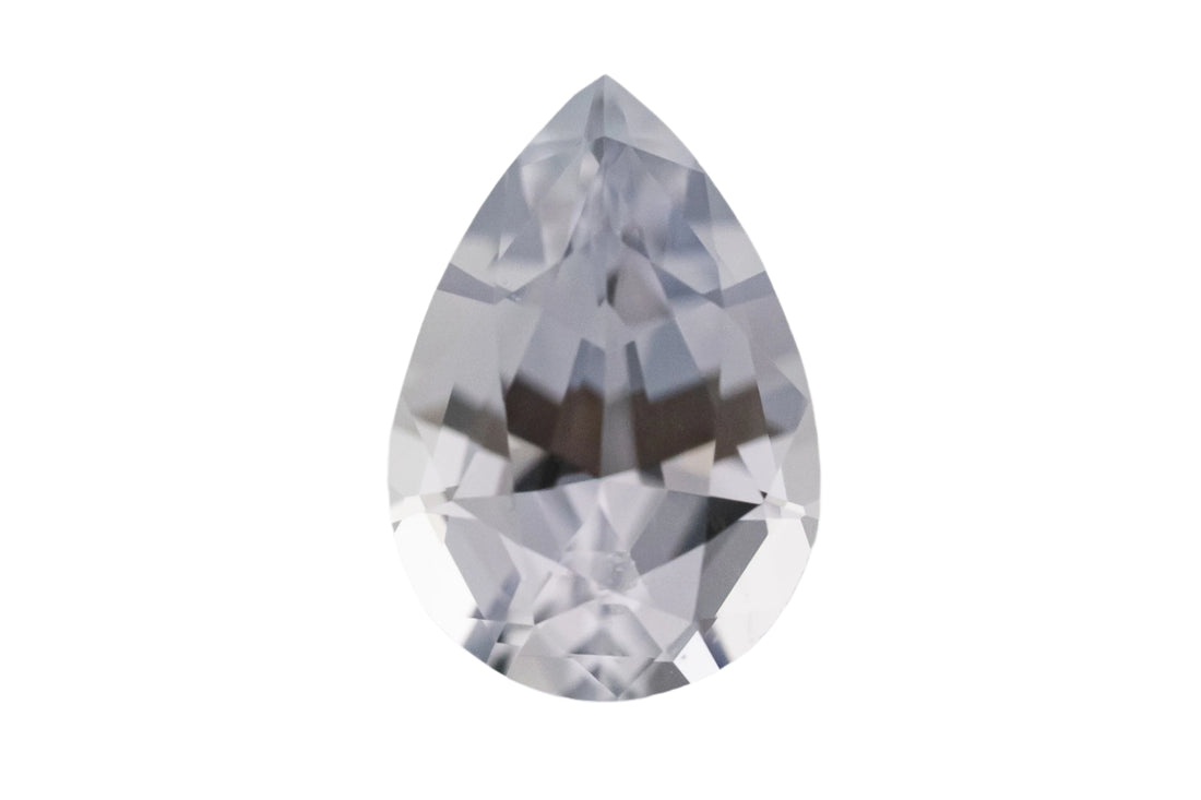 1.22 CT Pear Cut Light Gray Sapphire - Lavender Creek Gems 