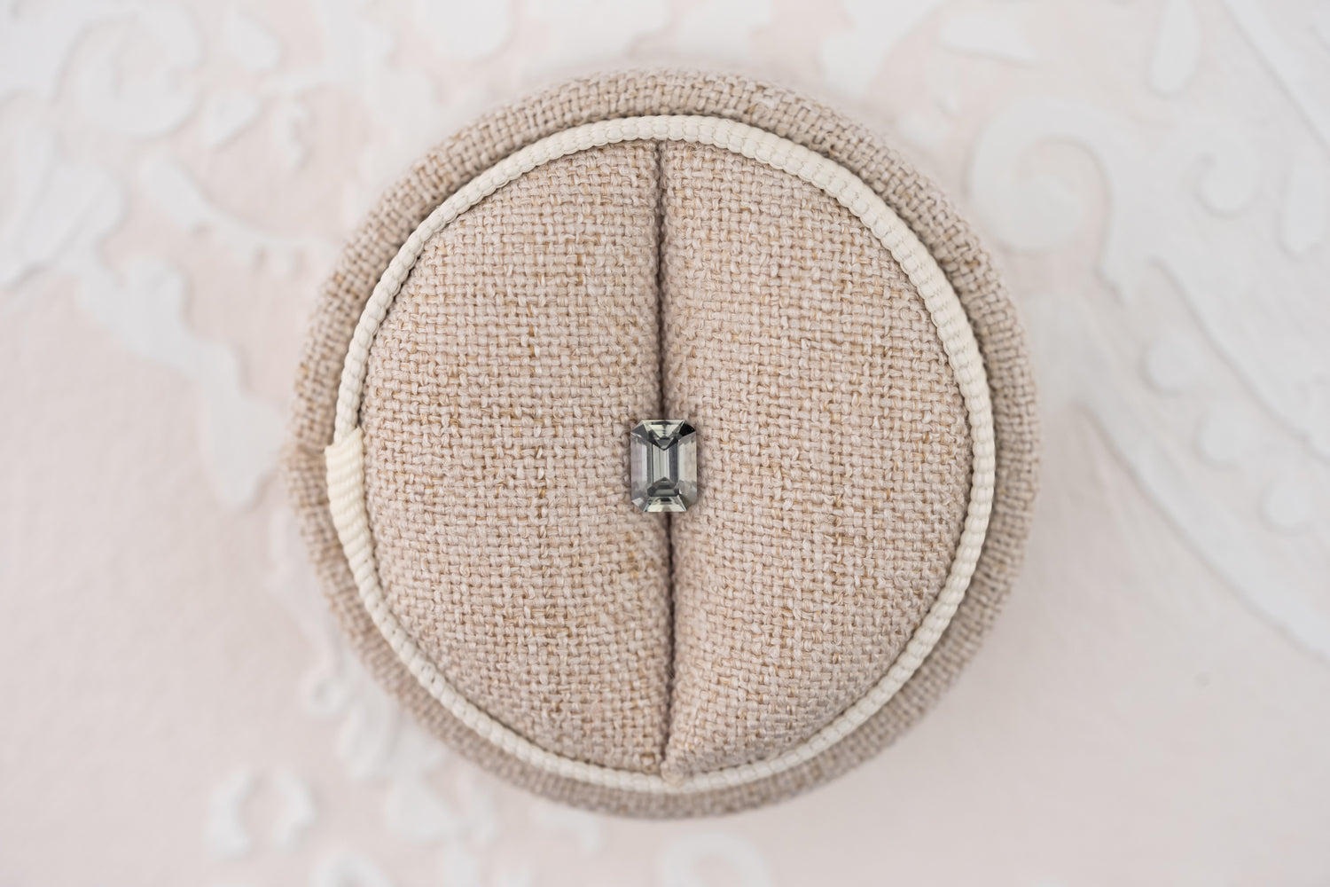 0.67 CT Emerald Cut Pale Green Sapphire - Lavender Creek Gems 