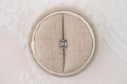 0.67 CT Emerald Cut Pale Green Sapphire - Lavender Creek Gems 