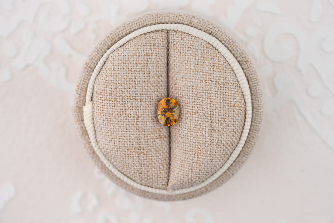 1.23 CT Oval Cut Autumn Sapphire - Lavender Creek Gems 