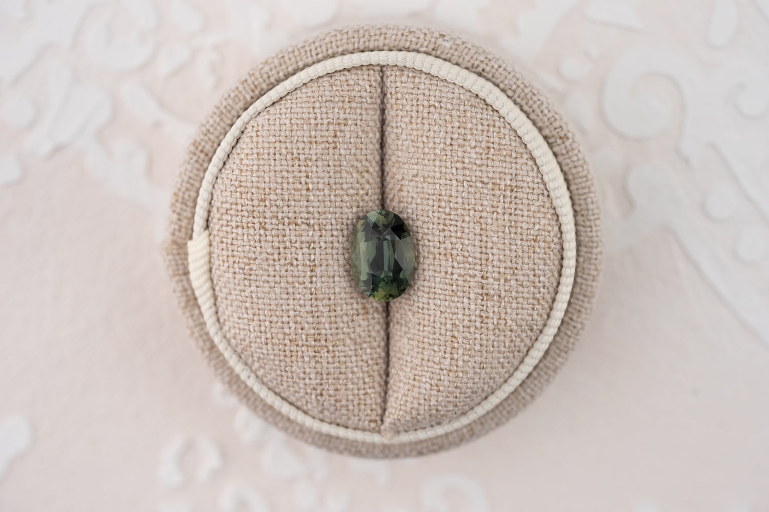 2.57 CT  Oval Cut Teal Green Sapphire - Lavender Creek Gems 