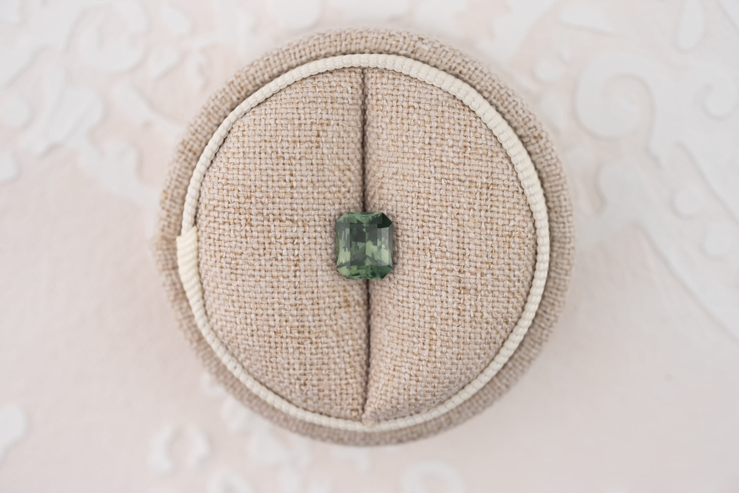 1.84 CT Radiant Cut Green Sapphire - Lavender Creek Gems 