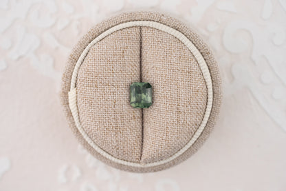 1.84 CT Radiant Cut Green Sapphire - Lavender Creek Gems 