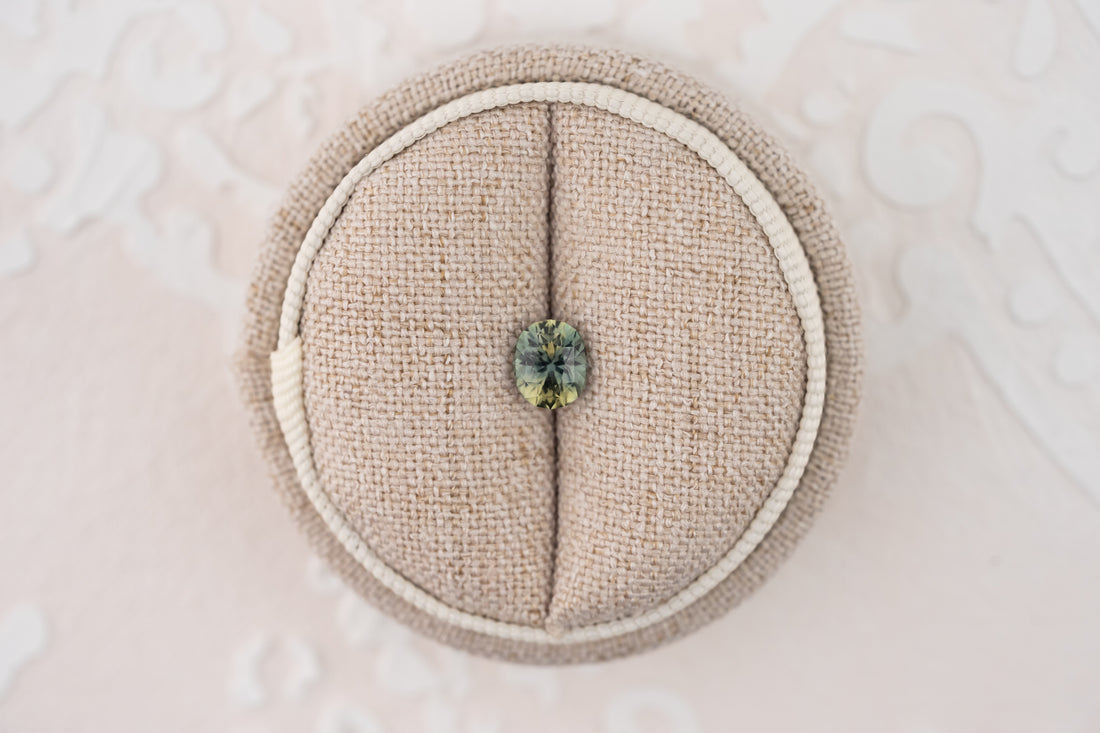 1.78 CT Oval Cut Parti Sapphire - Lavender Creek Gems 