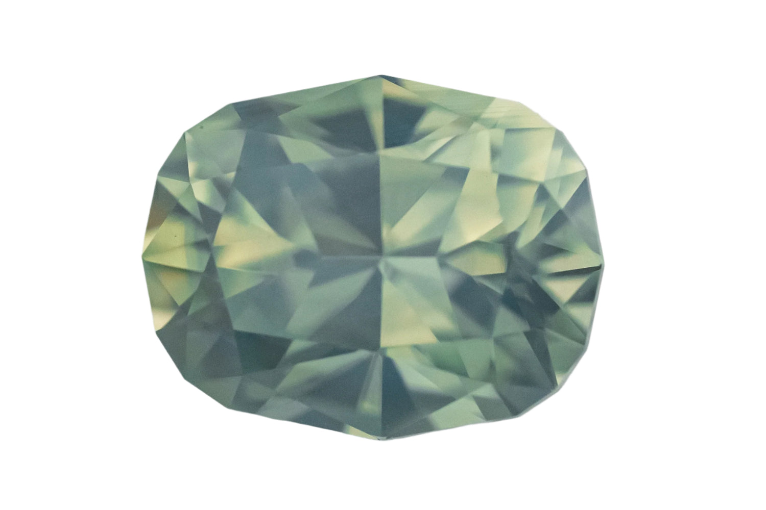 2.16 CT Cushion Cut Opalescent Blue Sapphire