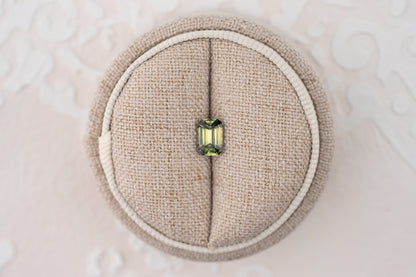 1.1 CT Emerald Cut Green Sapphire - Lavender Creek Gems 