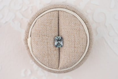 1.31 CT Radiant Cut Teal Sapphire - Lavender Creek Gems 