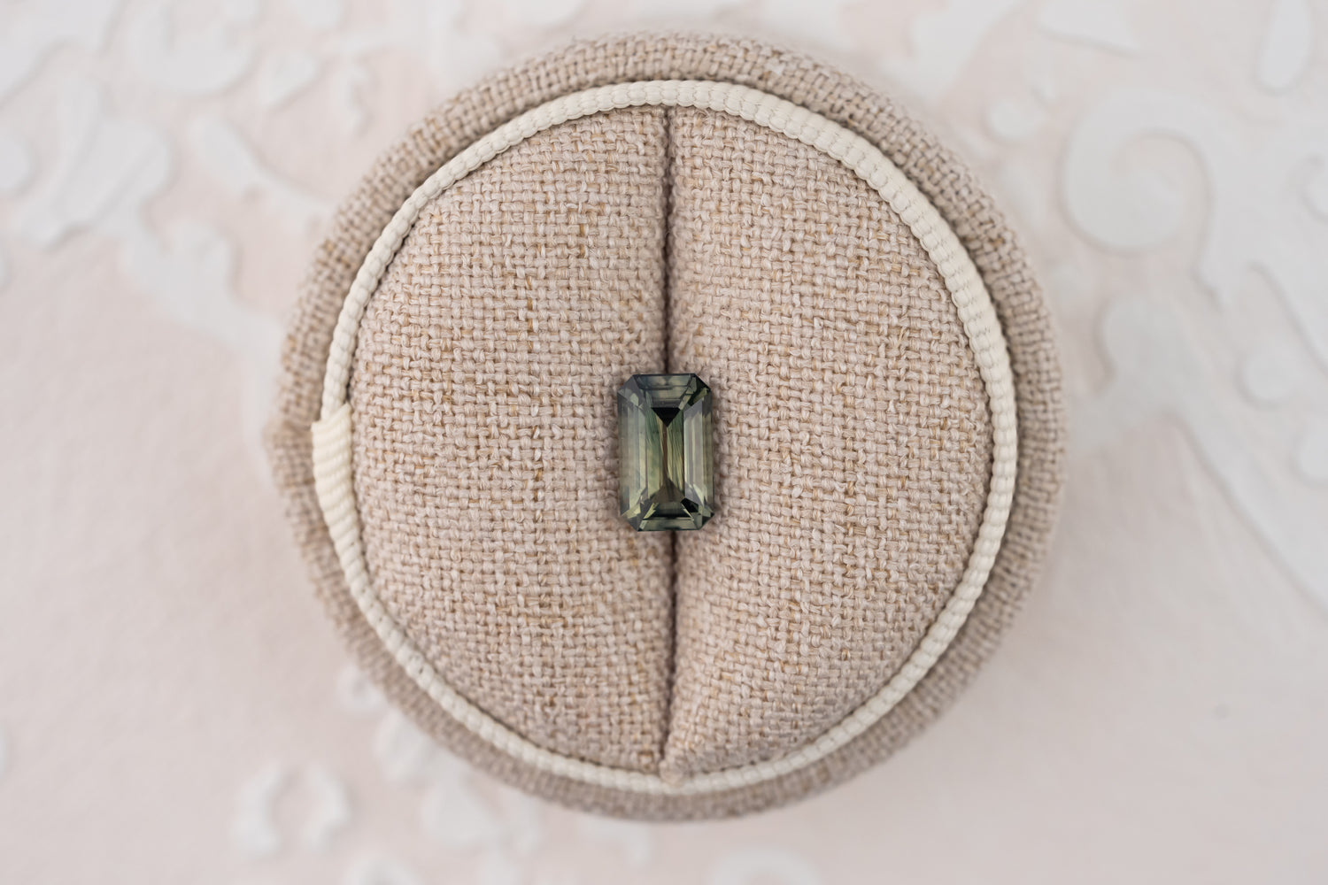 2.39 CT Emerald Cut Teal Green Sapphire - Lavender Creek Gems 