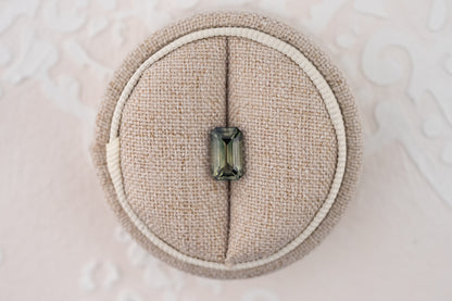 2.39 CT Emerald Cut Teal Green Sapphire - Lavender Creek Gems 