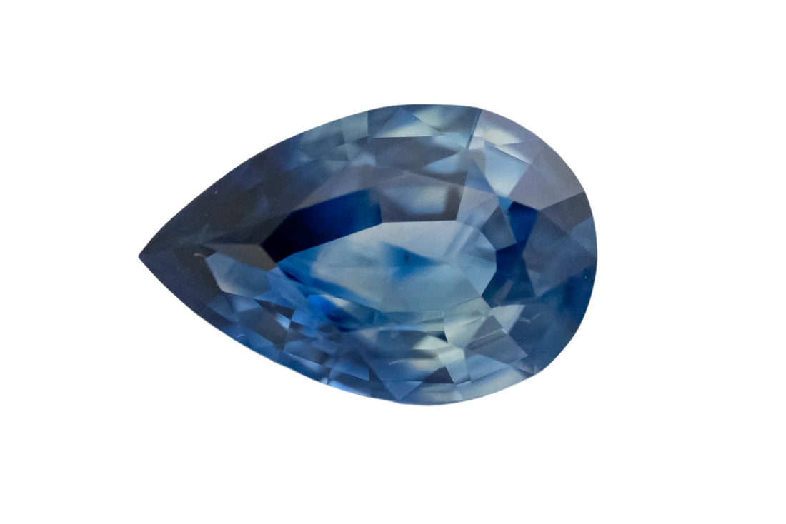 0.67 CT Pear Cut Blue Sapphire - Lavender Creek Gems 