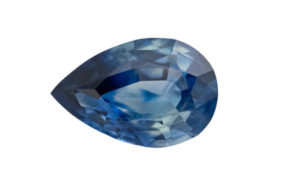 0.67 CT Pear Cut Blue Sapphire
