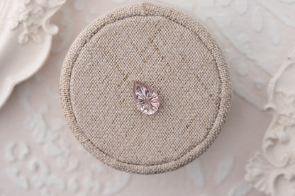 2.22 CT Pear Starbrite™ Cut Pale Peach/Padparadscha Sapphire