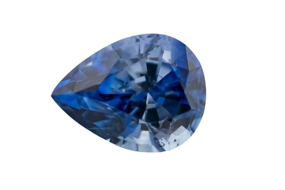 0.96 CT Pear Cut Blue Sapphire - Lavender Creek Gems 