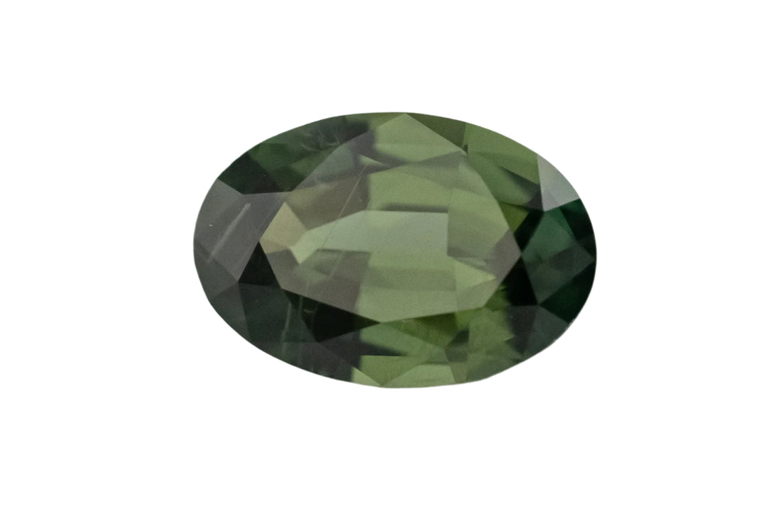 0.82 CT Oval Cut Teal Green Sapphire - Lavender Creek Gems 