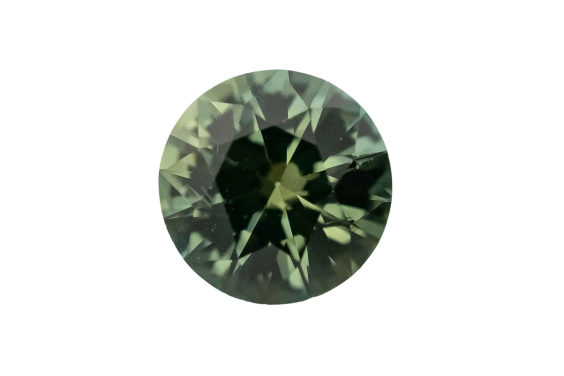 1.15 CT Round Cut Teal Sapphire - Lavender Creek Gems 