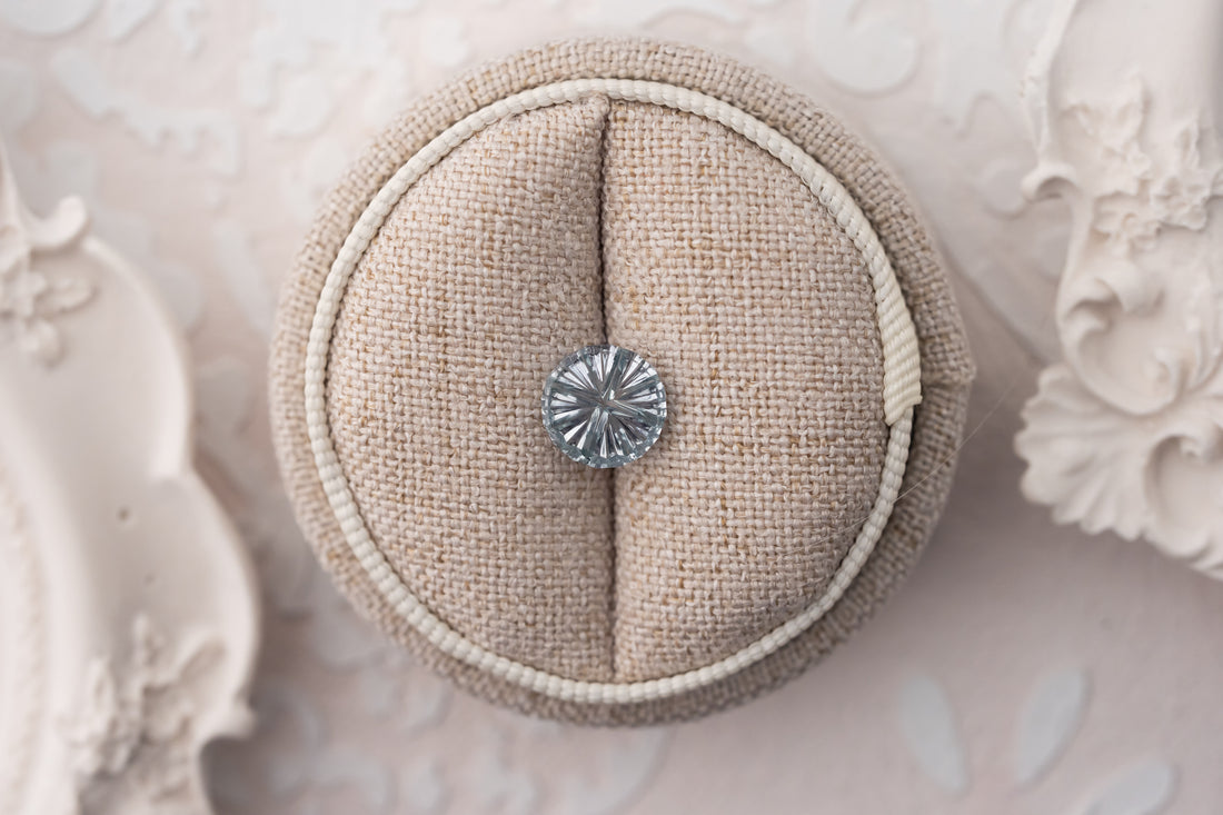 1.52 CT Round Starbrite™ Cut Pale Blue Montana Sapphire