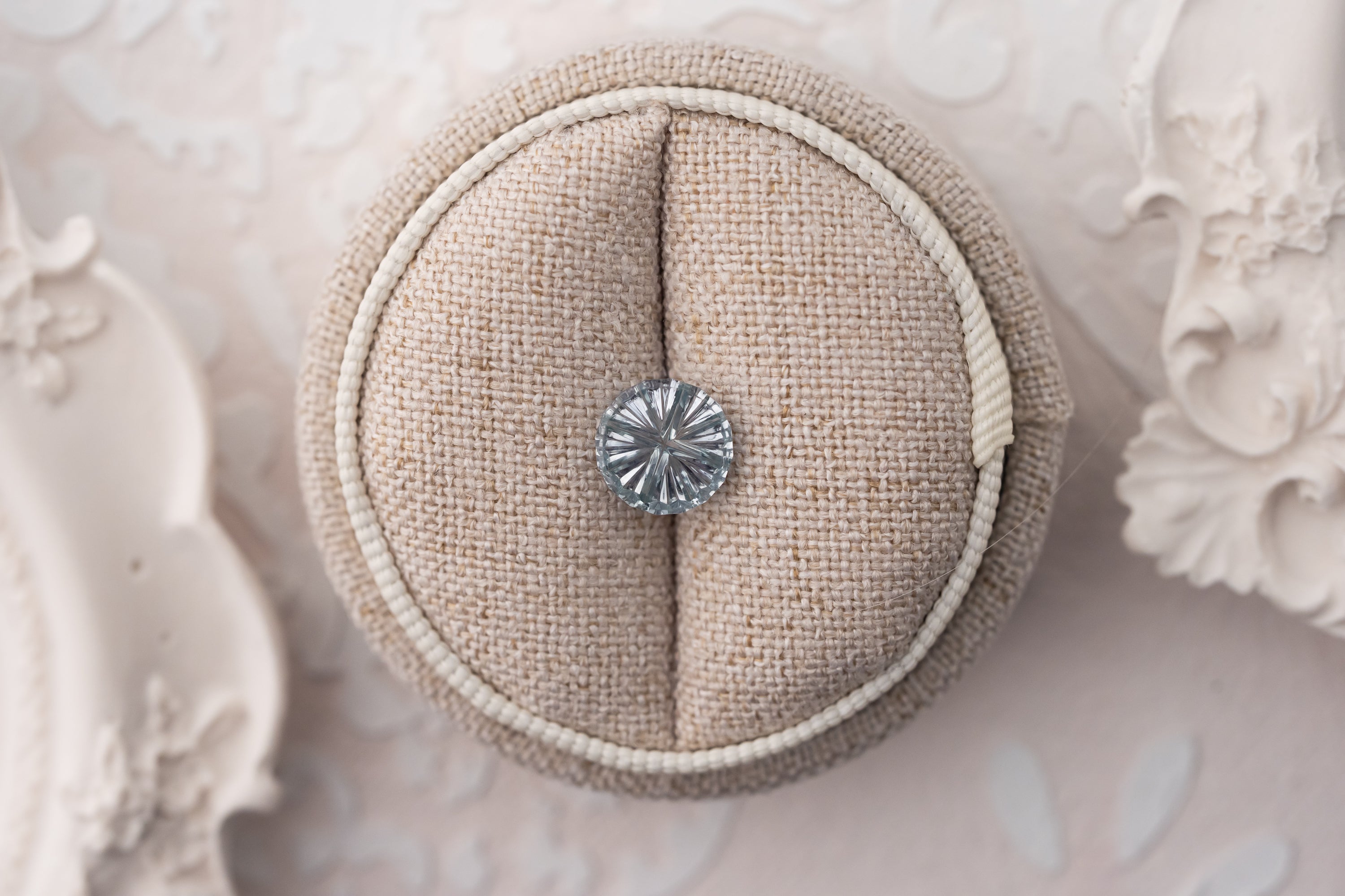 1.52 CT Round Starbrite™ Cut Pale Blue Montana Sapphire