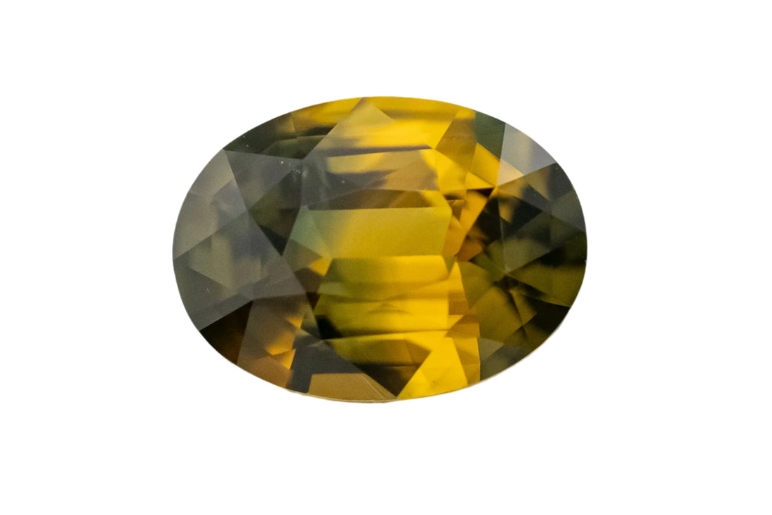 1.36 CT Oval Cut Bicolor Sapphire - Lavender Creek Gems 