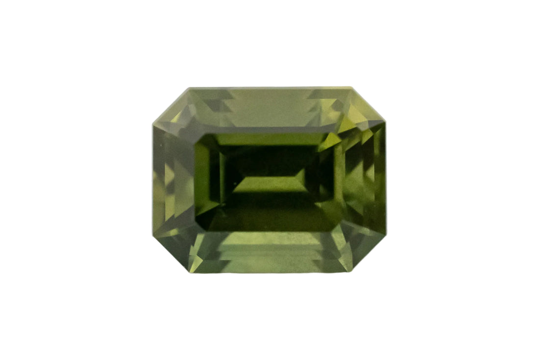 1.31 CT Emerald Cut Green Sapphire