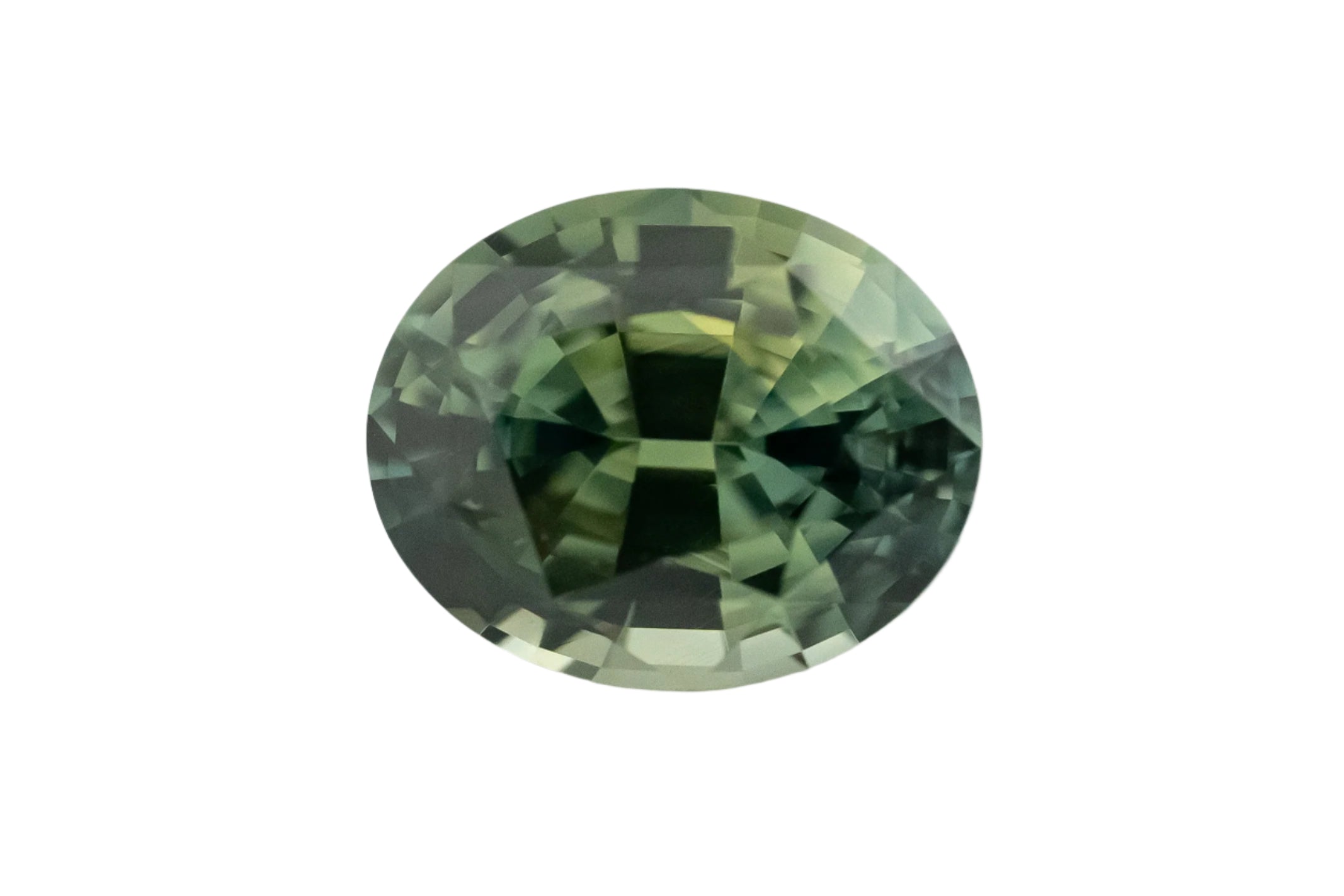 1.24 CT Oval Cut Teal Sapphire