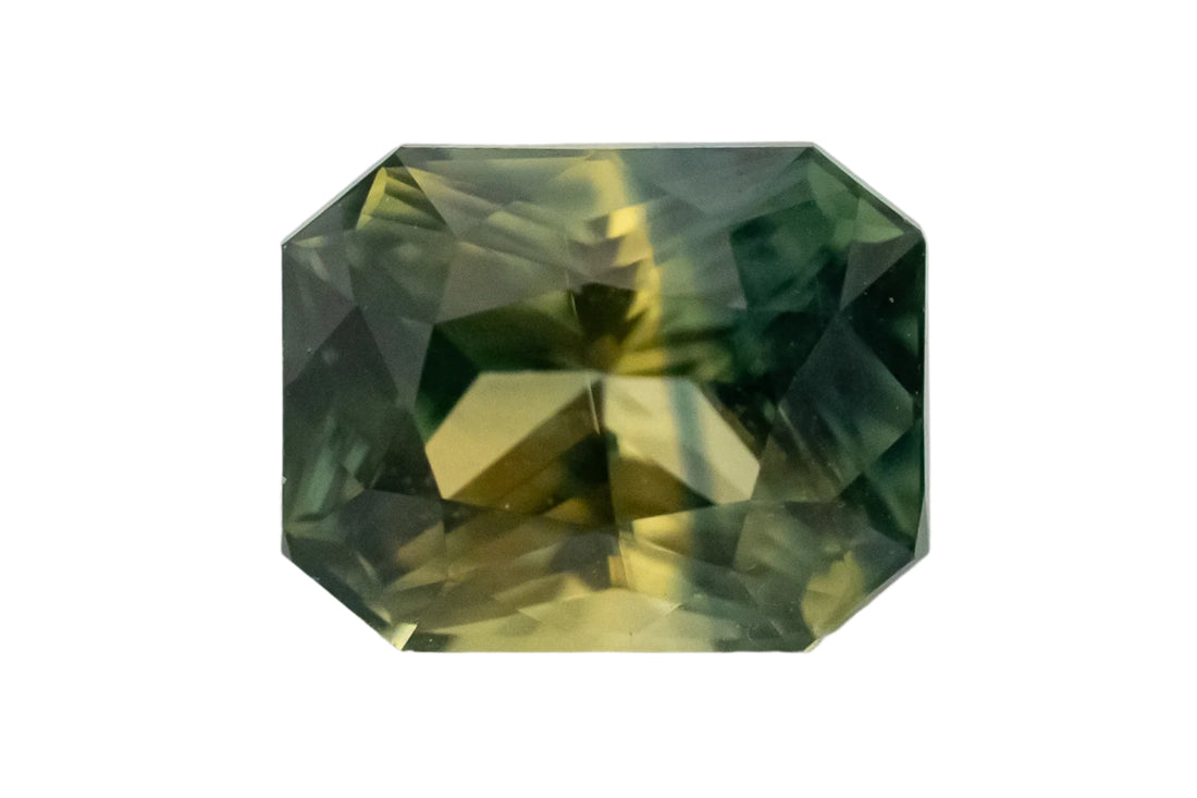 1.27 CT Radiant Cut Parti Sapphire - Lavender Creek Gems