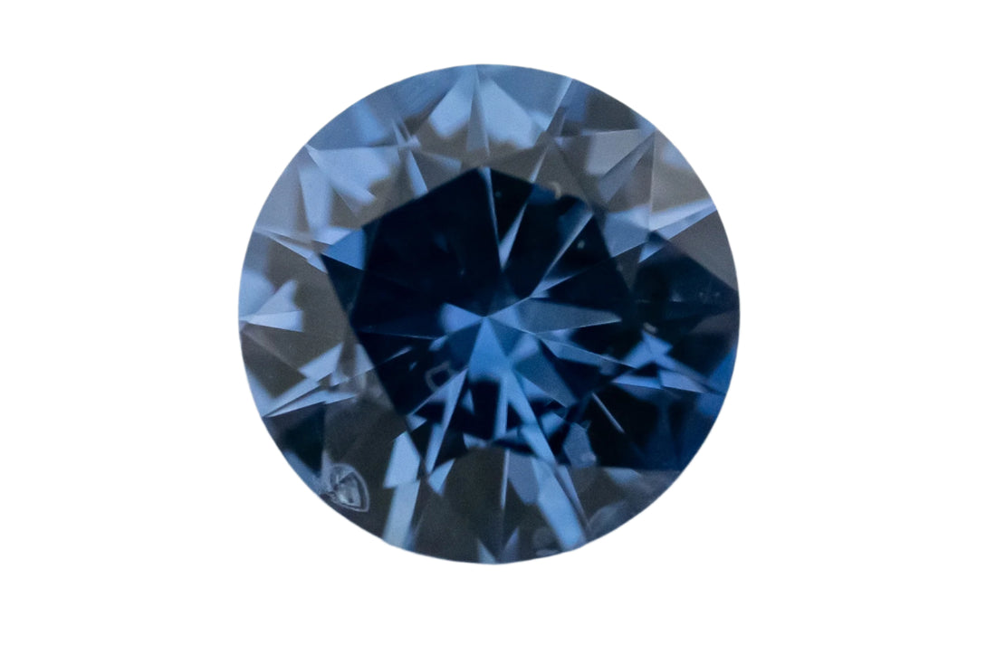 0.8 CT Round Cut Blue Sapphire