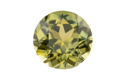 0.81 CT Round Cut Green Montana Sapphire