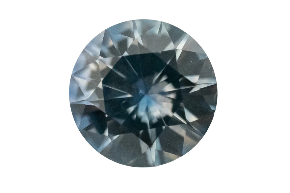 0.88 CT Round Cut Blue Montana Sapphire - Lavender Creek Gems