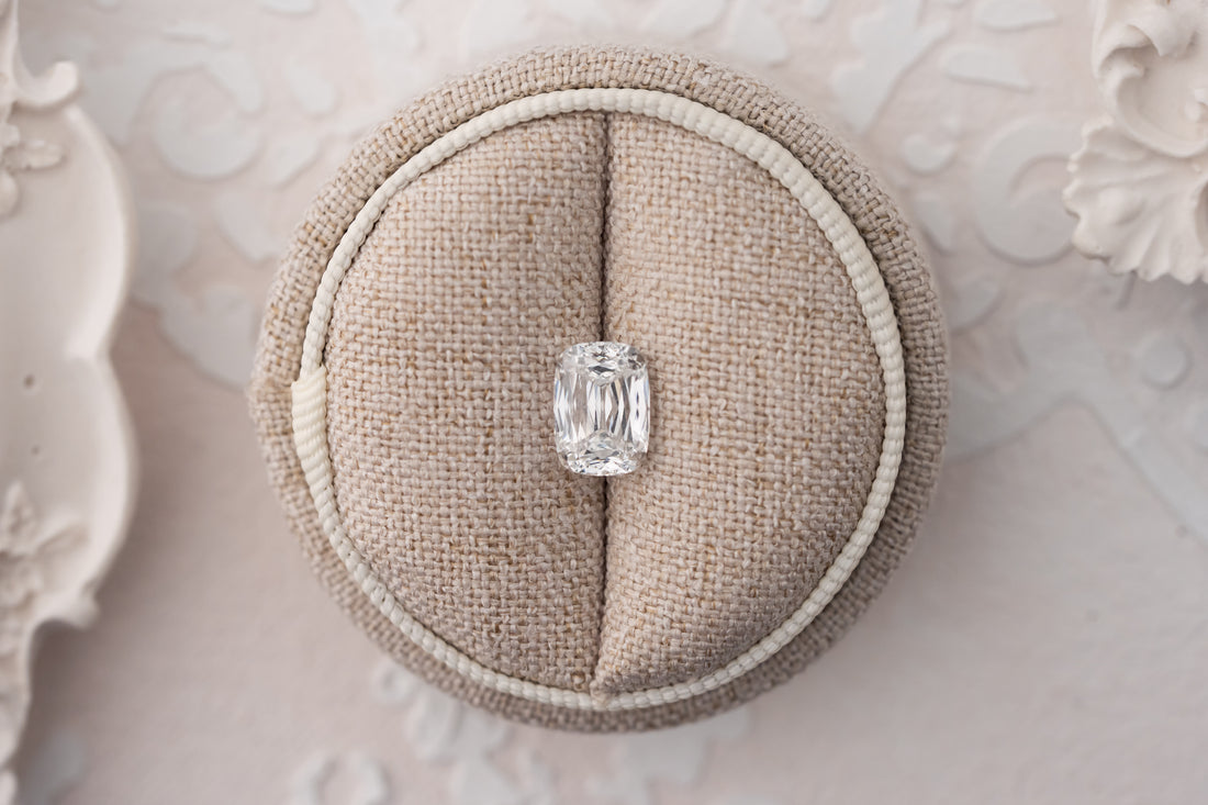 2.23 CT Lab Created Scissor Cut Cushion Diamond