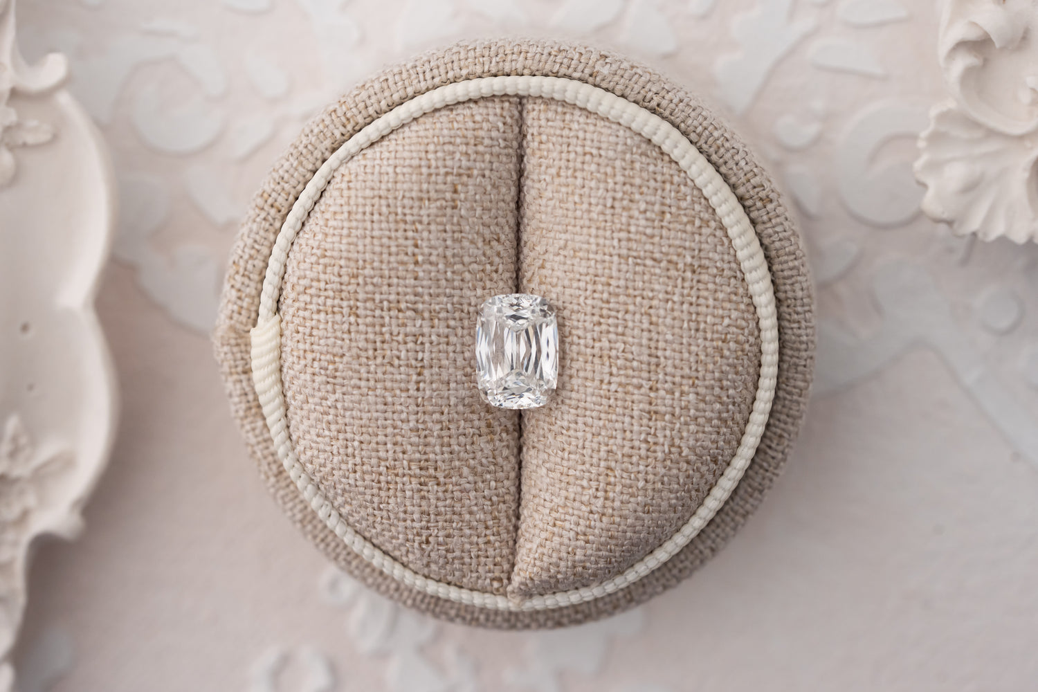 2.23 CT Lab Created Scissor Cut Cushion Diamond