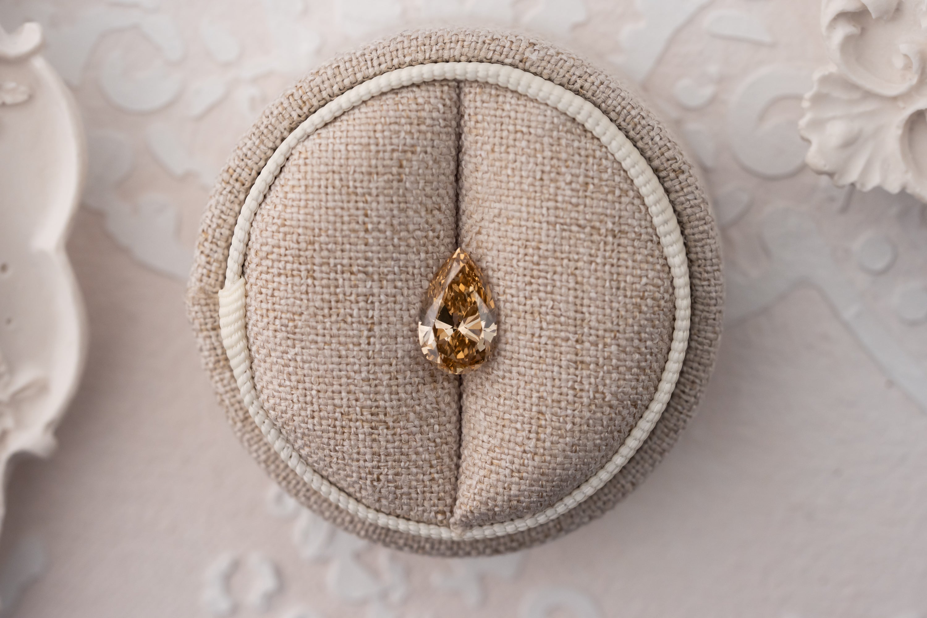 2.03 CT Natural Pear Cut Fancy Brown Diamond