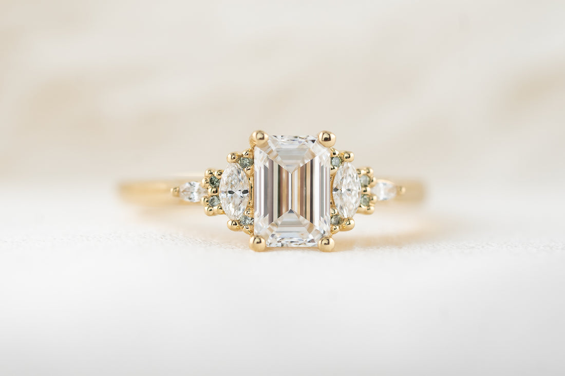 The Maeve Ring | Emerald Cut Diamond - Lavender Creek Gems 